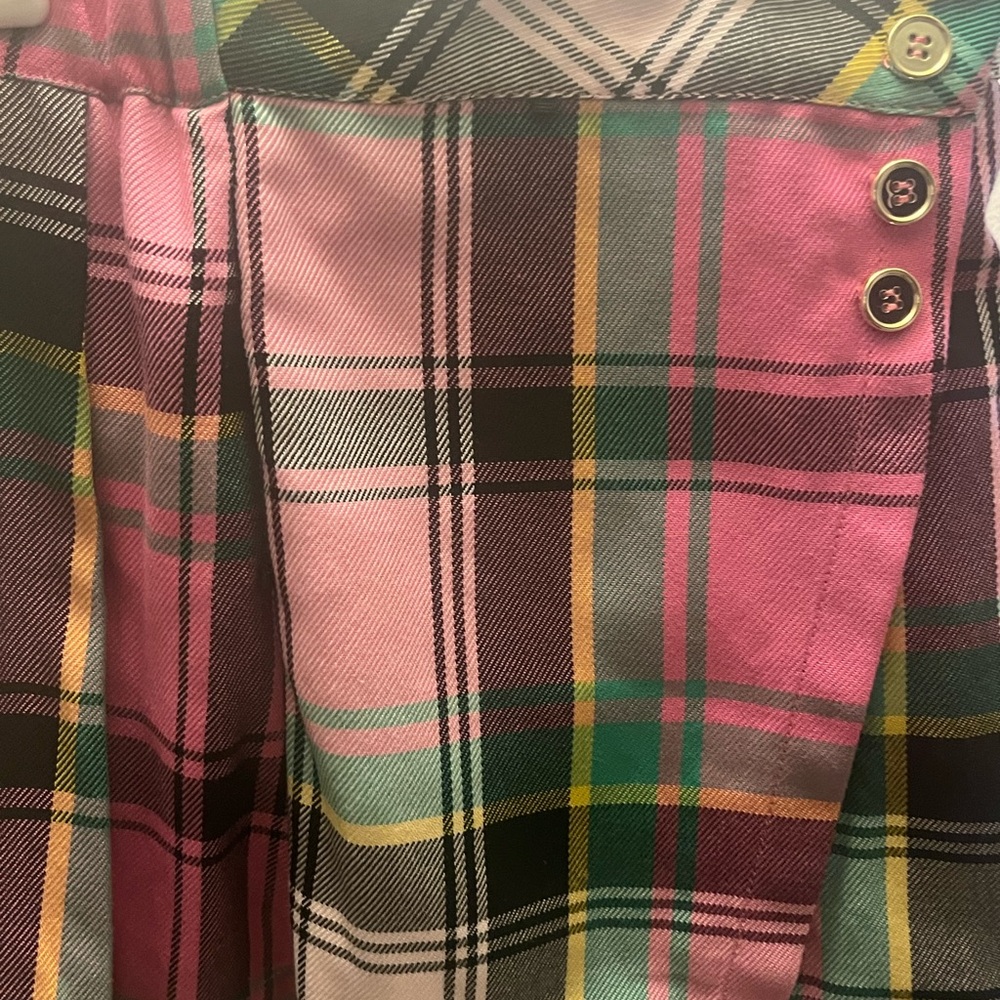 Two lil girl skorts pink plaid size 7/8 other size 7